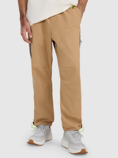 Męskie spodnie casual 4F 4FRAW25TTROM1609 - beżowe