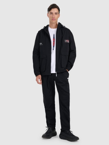  4F Męskie spodnie casual 4F 4FRAW25TTROM1612  czarne Czarne