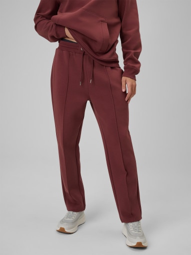 Męskie spodnie dresowe 4F 4FRSS26TTROM1856 - burgundowe
