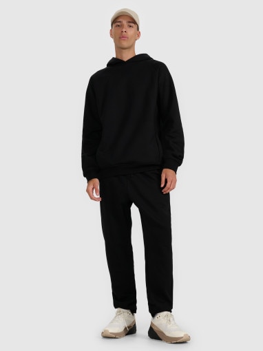  4F Męskie spodnie dresowe 4F 4FWAW25TTROM1251  czarne Czarny