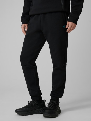 Męskie spodnie dresowe joggery 4F 4FRSS26TTROM1962 - czarne
