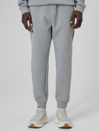Męskie spodnie dresowe joggery 4F 4FWSS26TTROM1443 - szare