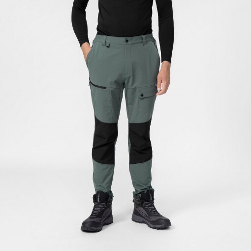 Męskie spodnie trekkingowe 4F 4FAW22TFTRM107 - zielone
