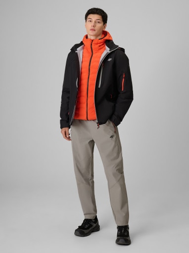  4F Męskie spodnie trekkingowe 4F 4FRSS26TFTRM1437  szare Szary