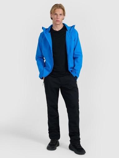  4F Męskie spodnie trekkingowe 4F 4FWAW25TFTRM1225  czarne Czarny