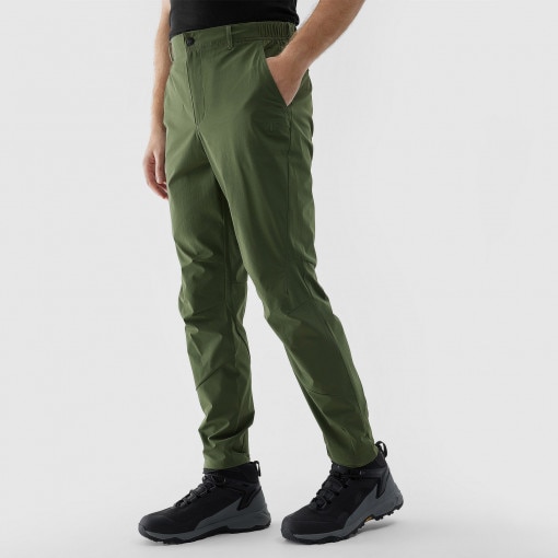 Męskie spodnie trekkingowe 4F 4FWSS24TFTRM483 - zielone