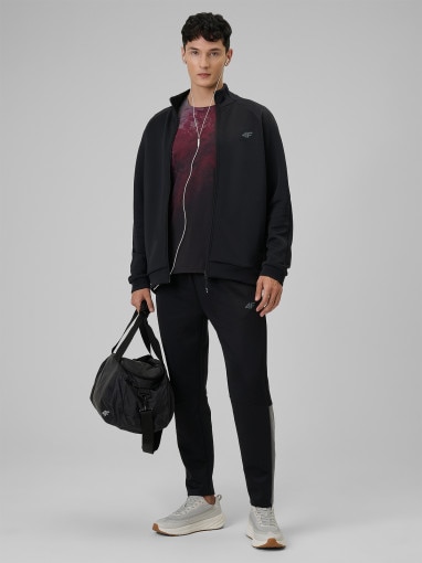  4F Męskie spodnie treningowe 4F 4FRSS26TFTRM1412  czarne Czarny