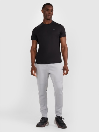  4F Męskie spodnie treningowe 4F 4FWAW25TFTRM0888  szare Szary