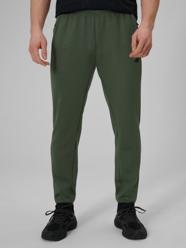 Męskie spodnie treningowe 4F 4FWSS26TFTRM1033 - khaki