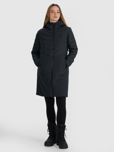  4F Płaszcz puchowy pikowany 4F 4FRAW25TDJAF0811  czarny Czarny