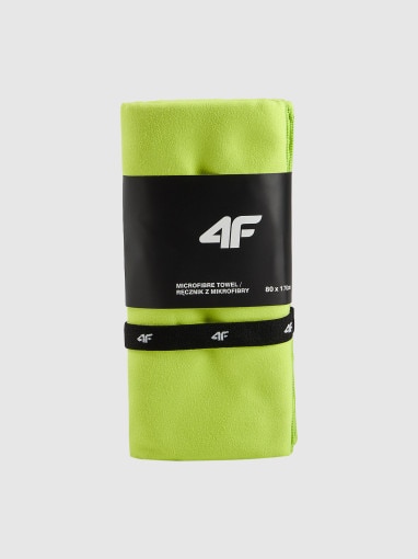 Obrazek dla: 4F Ręcznik sportowy szybkoschnący M (80 x 170 cm) 4F 4FRSS26ATOWU082  limonkowy Limonkowy