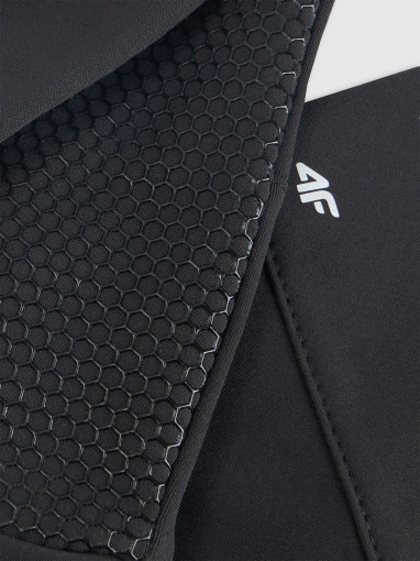 Rękawiczki dzianinowe Touch Screen uniseks 4F 4FWMM00AGLOU150 - czarne