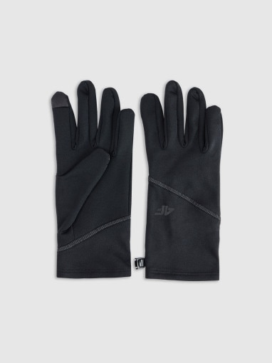  4F Rękawiczki Touch Screen 4F 4FWMM00AGLOU129  czarne Czarny