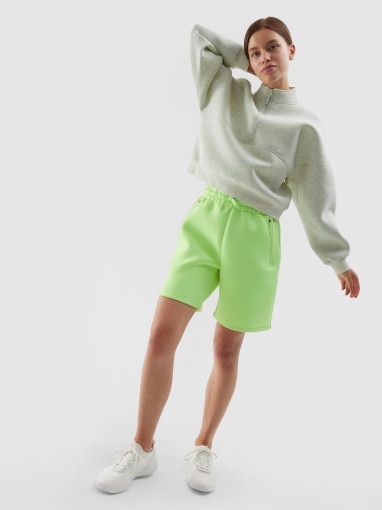  4F Spodnie dresowe uniseks 4F 4FSS22TSHOU147  zielone Zielony