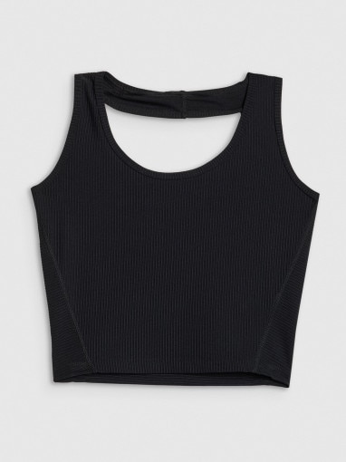 Obrazek dla: 4F x AL Damski crop top 4F x Anna Lewandowska 4FALSSS25TSLEF215  czarny Czarny