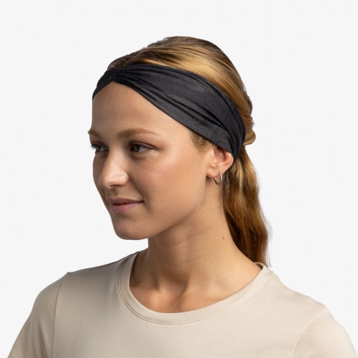 Opaska na głowę uniseks Buff CoolNet UV Ellipse Headband - czarna