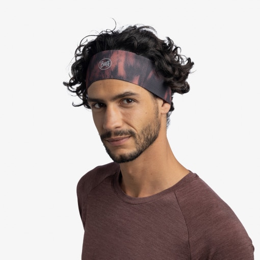 Opaska na głowę uniseks Buff Fastwick Headband - czerwona