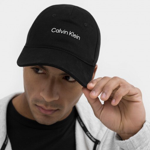 Calvin Klein Męska czapka z daszkiem CALVIN KLEIN WOMEN 0000PX0312  czarna Głęboka czerń