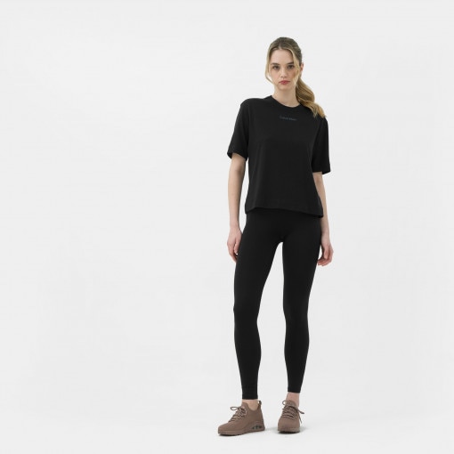 Calvin Klein Damska koszulka treningowa CALVIN KLEIN WOMEN 00GWS3K104  czarna Głęboka czerń
