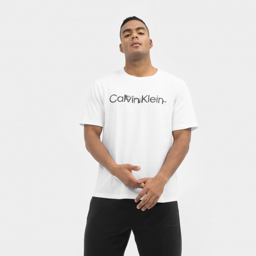 Calvin Klein Męska koszulka treningowa CALVIN KLEIN MEN 00GMS3K110  biała Biały
