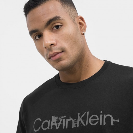 Męska koszulka treningowa CALVIN KLEIN MEN 00GMS3K110 - czarna