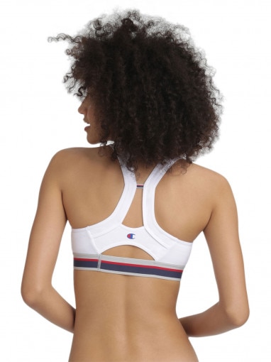 Biustonosz sportowy CHAMPION CROP TOP AUTHENTIC - biały