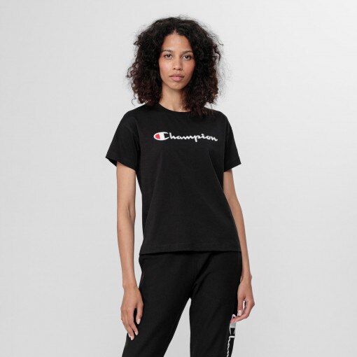 Damski t-shirt CHAMPION Crewneck T-Shirt - czarny