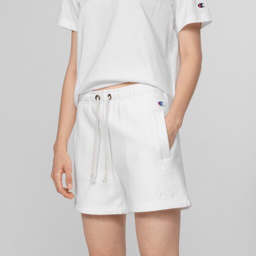 Damskie spodenki dresowe CHAMPION Shorts - białe