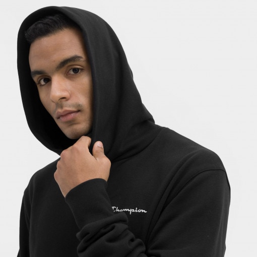 Męska bluza dresowa nierozpinana z kapturem CHAMPION Hooded Sweatshirt - czarna