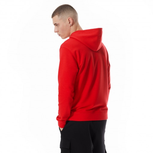 Męska bluza dresowa nierozpinana z kapturem Champion Legacy Hooded Sweatshirt - czerwona