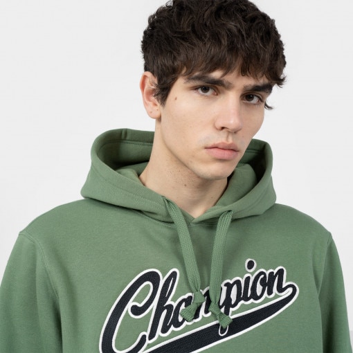 Męska bluza dresowa nierozpinana z kapturem CHAMPION ROCHESTER Hooded Sweatshirt - zielona