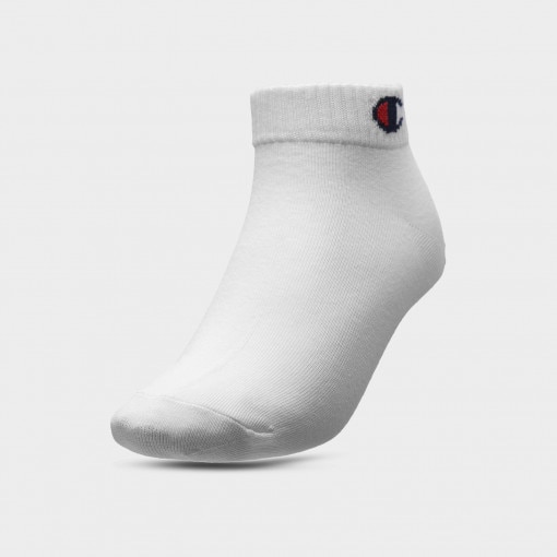 Skarpetki uniseks (3-pack) CHAMPION C Logo Quarter Socks - białe