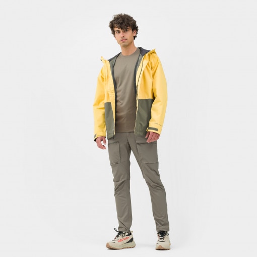 Męska kurtka przeciwdeszczowa Columbia Hikebound Rain Jacket - żółta