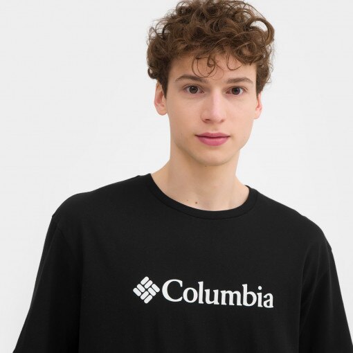 Męski t-shirt z nadrukiem COLUMBIA CSC Basic Logo Tee - czarny