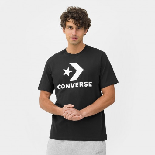 CONVERSE Tshirt z nadrukiem uniseks Converse Chuck Patch Tee  czarny Czarny