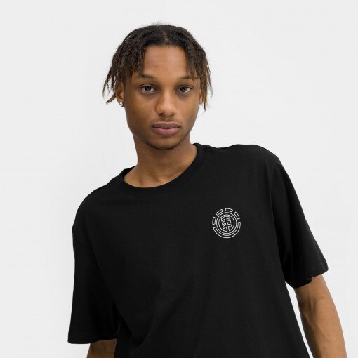 Męski t-shirt z nadrukiem Element Hollis - czarny