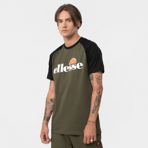 ELLESSE Męski tshirt z nadrukiem ELLESSE Corp  oliwkowy/khaki Khaki