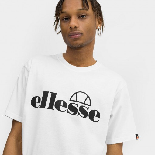 Męski t-shirt z nadrukiem Ellesse Fuenti - biały