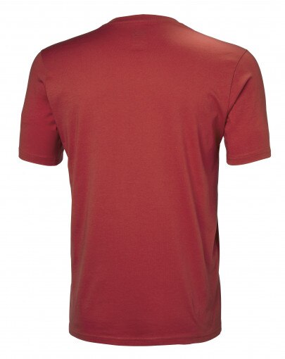 Męski t-shirt z nadrukiem HELLY HANSEN HH LOGO T-SHIRT - czerwony