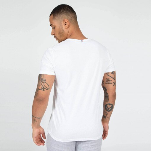 Męski t-shirt LE COQ SPORTIF ESS Tee SS N°3 M - biały