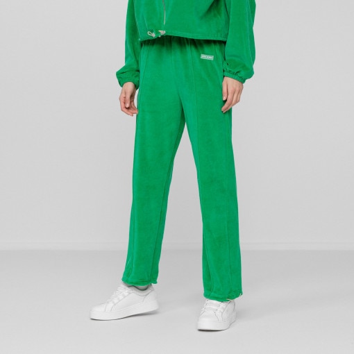 Spodnie damskie LOCAL HEROES VELVET GREEN - zielone