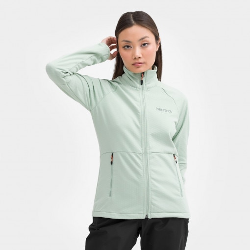 MARMOT Damska bluza techniczna MARMOT Wm's Leconte Fleece Jacket  zielona Jasna zieleń