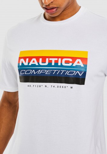 Męski T-shirt z nadrukiem NAUTICA  Astern T-Shirt