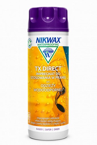 NIKWAX Impregnat do odzieży wodoodpornej Nikwax TX Direct WashIn 300 ml Transparentny