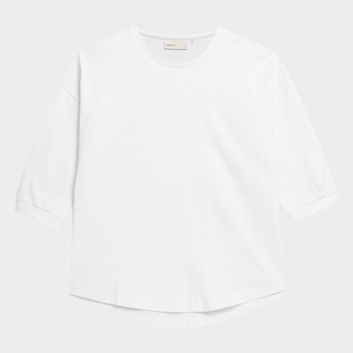 Outhorn Damski tshirt oversize OUTHORN OTHAW22TTSHF114  biały Biały