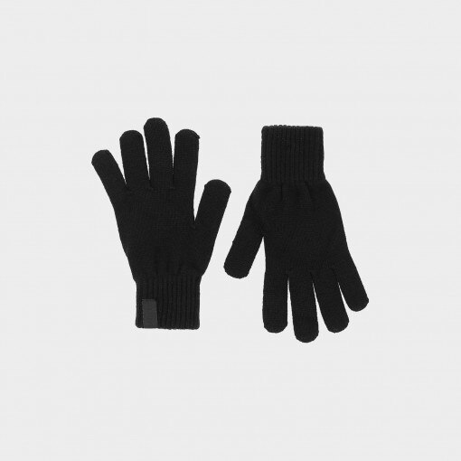 Outhorn Damskie rękawiczki zimowe OUTHORN OTHAW22AGLOF005  czarne Głęboka czerń