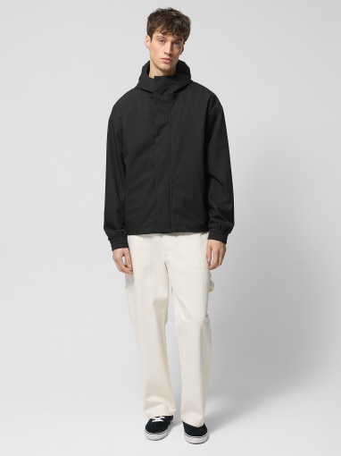Męska kurtka przejściowa Outhorn OTHWSS24TTJAM0734 - czarna