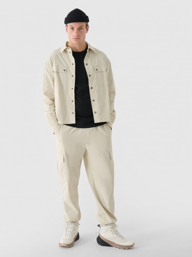 Męski t-shirt basic Outhorn OTHWAW24TTSHM2437 - czarny