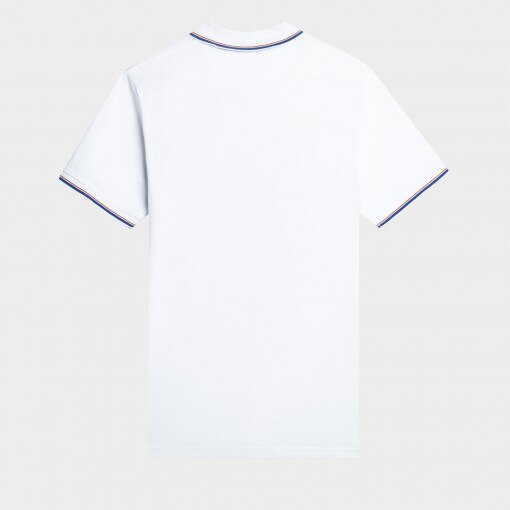 Meski t-shirt polo Prosto Woods - biały