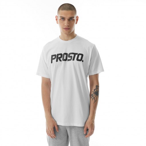 PROSTO Męski tshirt z nadrukiem Prosto Legacy  biały Biały